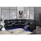 Global Furniture Usa Contemporary  Agnes Um02 Black Sectional 5375 - alternate 1